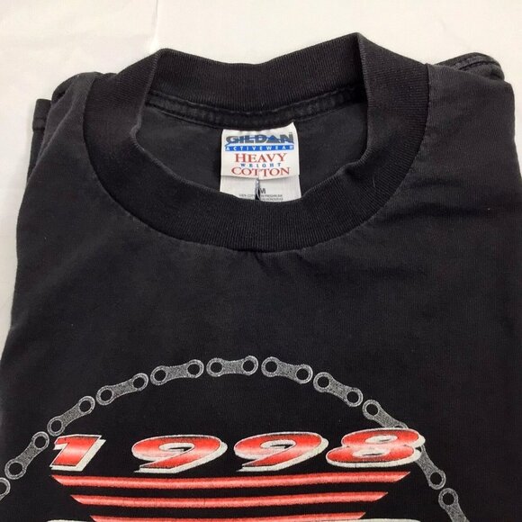 Gildan Double Sided Black Eagle Motorcycle T Shirts Spring Rally SC M dtd 1998 - Picture 6 of 6